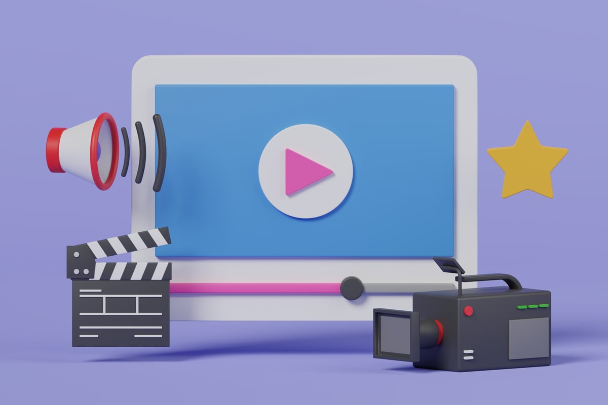 Video Production 3D Illustration